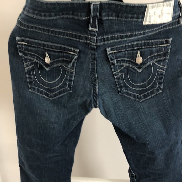 True Religion medium to Dark wash Denim Jeans-Becky - Picture 6 of 6
